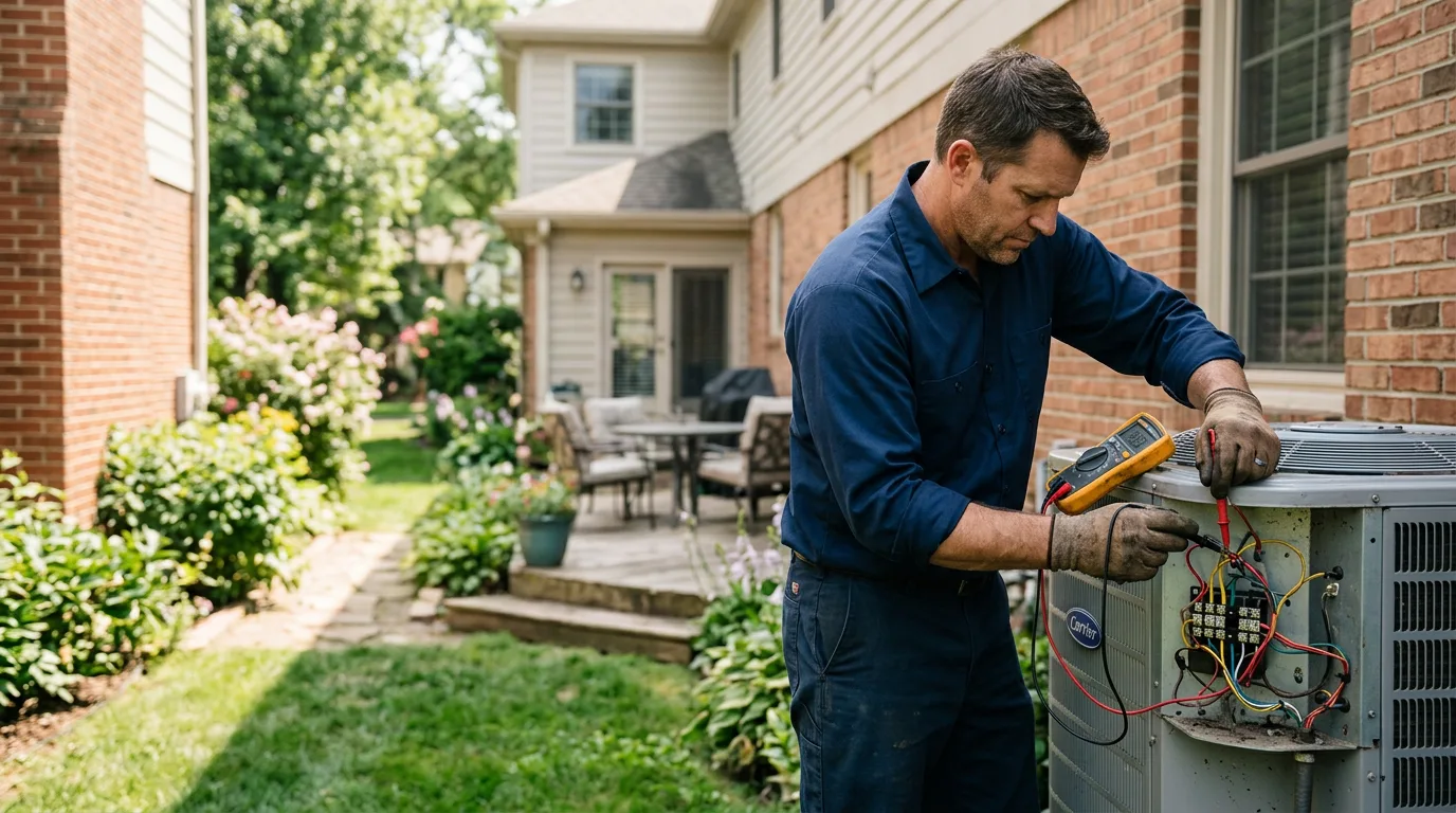 HVAC technician working near Cadiz, KY